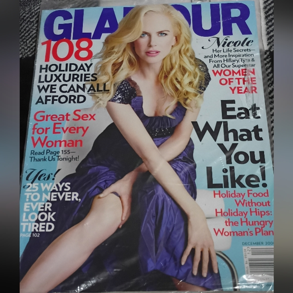 Glamour Magazine December 2008 Issue ft. Nicole Kidman